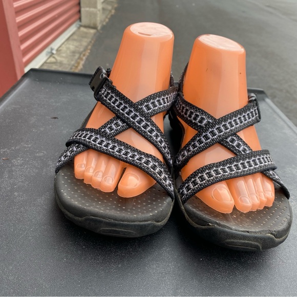 Skechers Outdoor Lifestyle Women’s Black White Strappy Sport Sandals Size 9 - Picture 2 of 11
